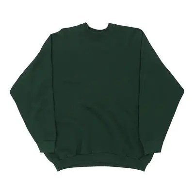 Made in USA Fruit Of The Loom Sweatshirt - XL Green Cotton Blend