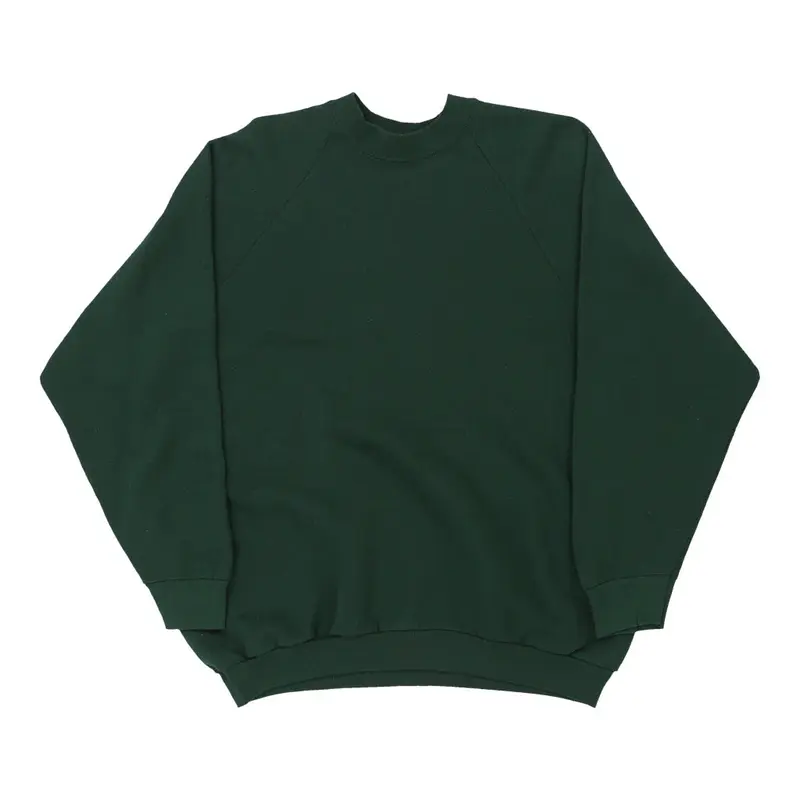 Made in USA Fruit Of The Loom Sweatshirt - XL Green Cotton Blend