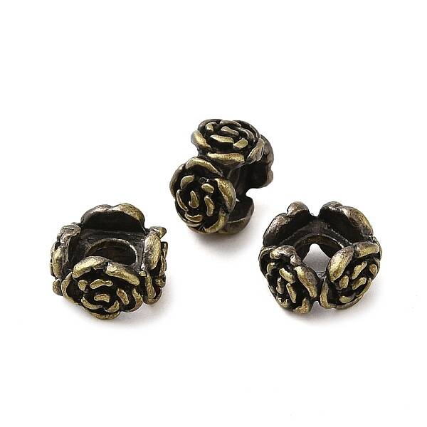 Tibetan Style Rack Plating Brass Bead