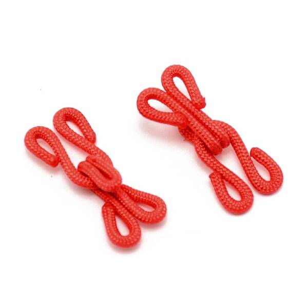 Cloth and Iron Hook and S-Hook Clasps