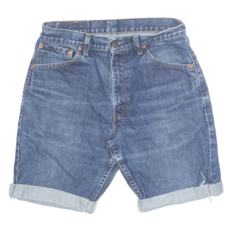 LEVI'S 521 Mens Denim Shorts Blue S W29