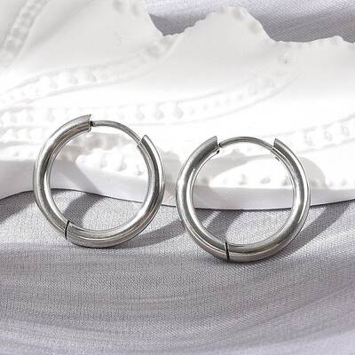 Tarnish Resistant 304 Stainless Steel Huggie Hoop Earring Findings