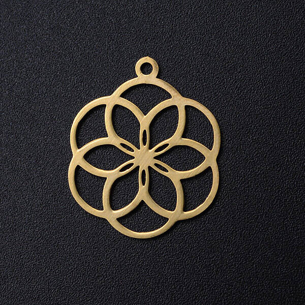 Ion Plating(IP) 304 Stainless Steel Filigree Charms
