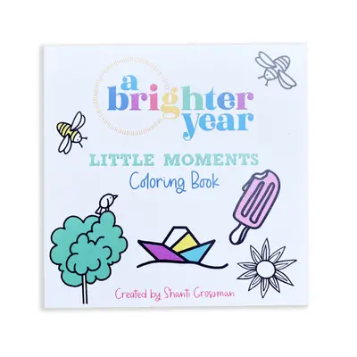 Little Moments Mini Coloring Book, A Brighter Year, Adult Coloring Book, simple, easy, bold color book colouringbooks colorin...