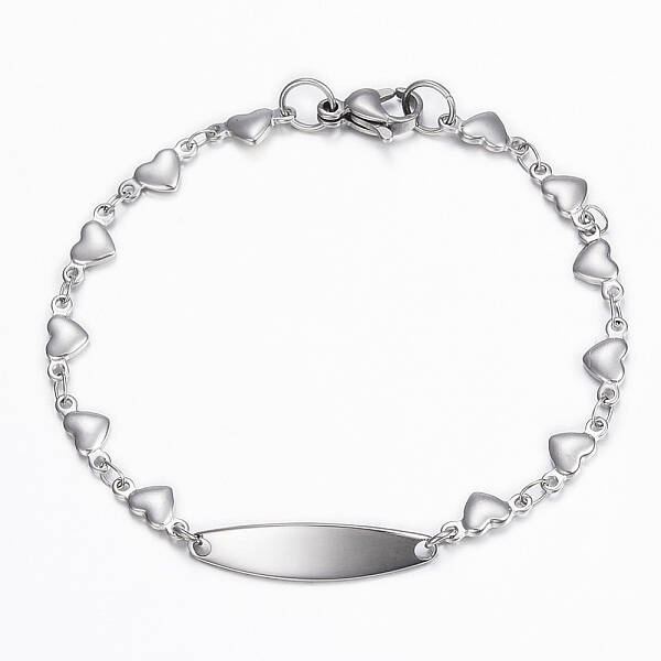 Tarnish Resistant 304 Stainless Steel ID Bracelets