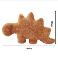 Dinosaur Chicken throw pillow Soft Wrinkle-resistant dino nugget plush pillow stuffed tovs dolls plushie toy soft stuffed