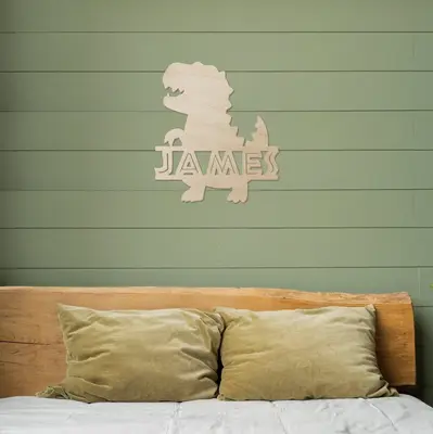 Dinosaur Name Wood Sign