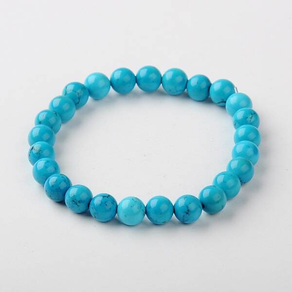 Natural Howlite Beads Bracelets