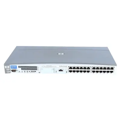 HP J4813-61101 | ProCurve 2500 Series 2524 24 x RJ-45 Ports 10/100Base-TX + 2 x SFP (mini-GBIC) Ports Layer 2 Managed Rack-mo...