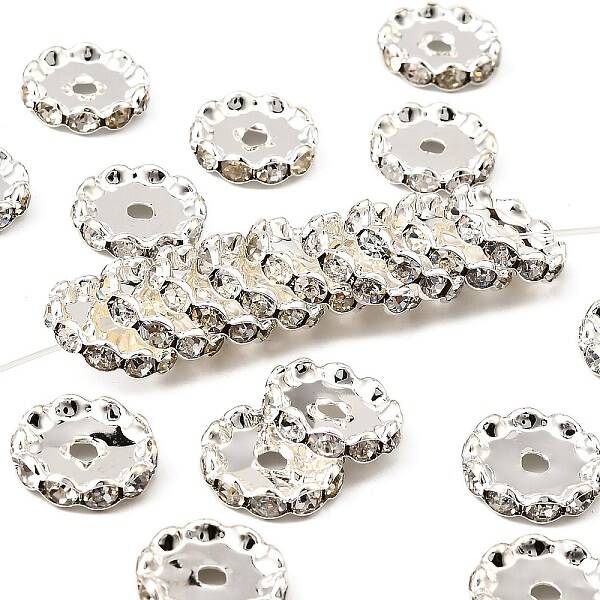 Brass Middle East Rhinestone Spacer Beads