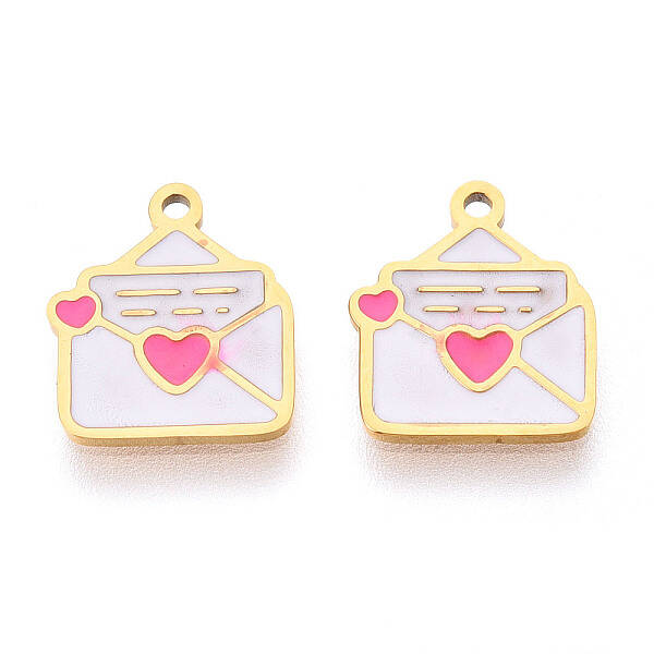 304 Stainless Steel Enamel Charms