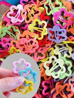 Cute Flower Shaped Hair Clips, Colorful Hair Accessories for Women & Girls, Minimalist Headwear Suitable for Thick Hair, Barr...