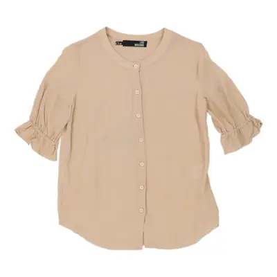 Love Moschino Blouse - Small Beige Silk | Size: small