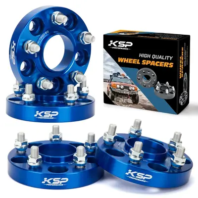 KSP Performance 5x4.5 Wheel Spacers for Nissan 350Z 370Z Altima Sentra, Blue