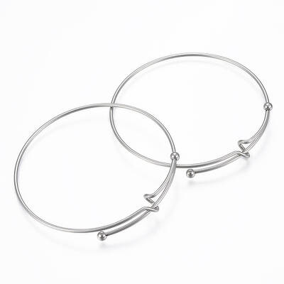Tarnish Resistant Adjustable 304 Stainless Steel Bangles