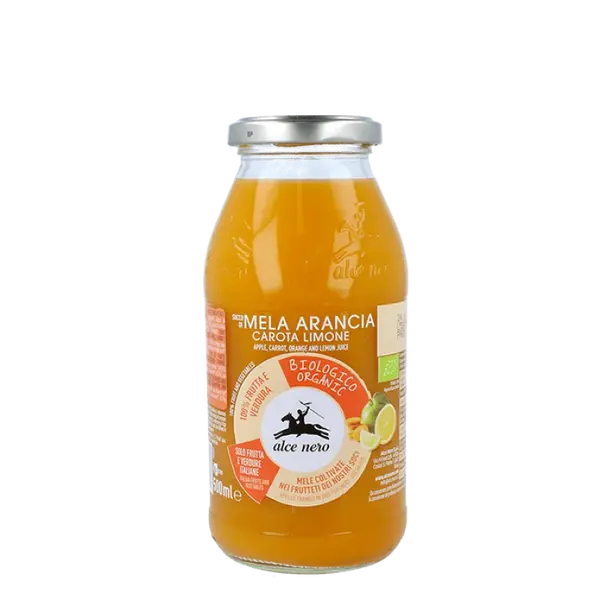 Alce nero Apple Orange Carrot Lemon Juice Alce Nero 500ml