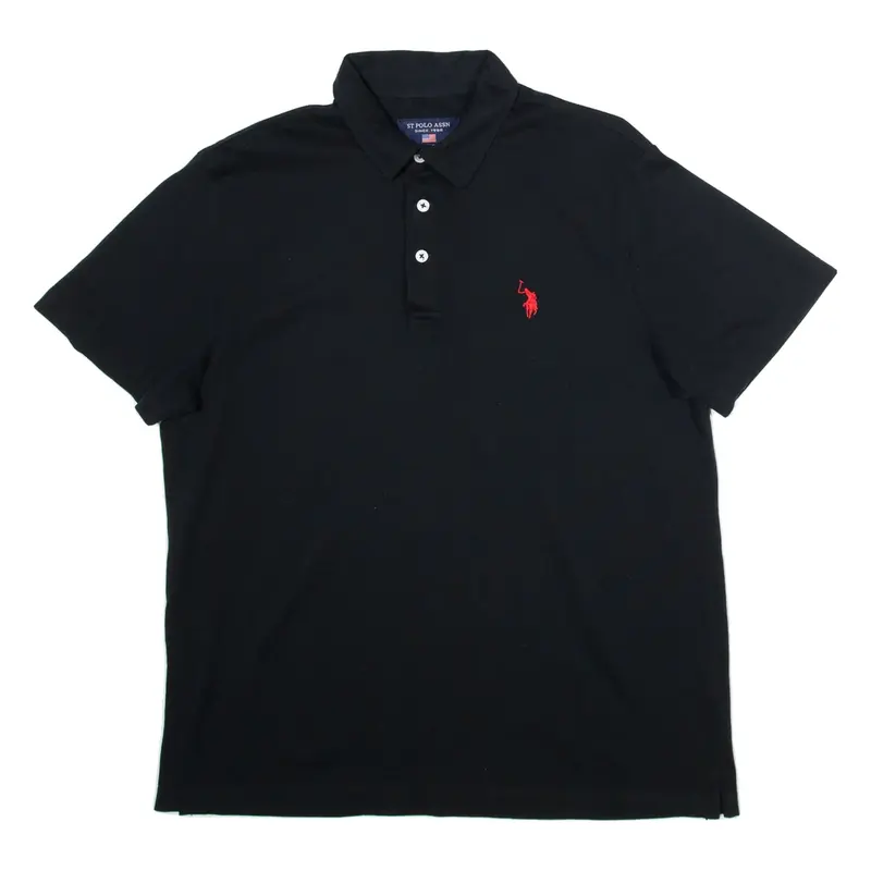 U.S POLO ASSN. Mens Polo Shirt Black L
