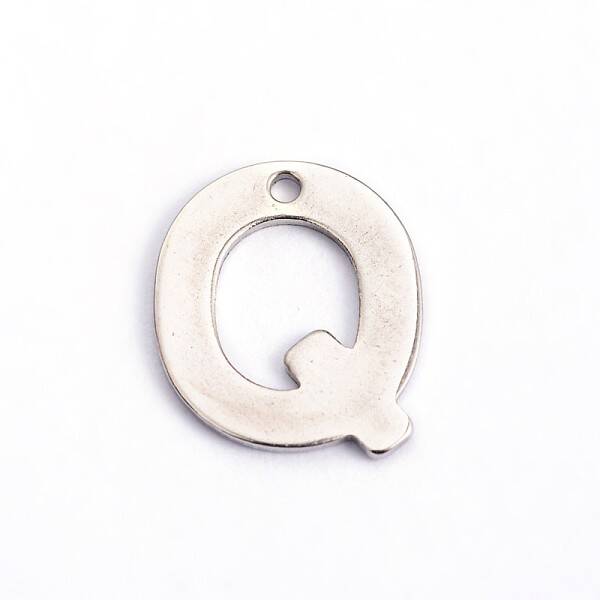 Non-Tarnish 304 Stainless Steel Letter Charms
