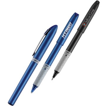 250 Custom uni-ball Roller Grip Gel Pen - Fraud Protection & Steel ...