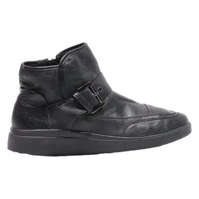 GEOX Ankle Boots Black Leather Womens UK 4