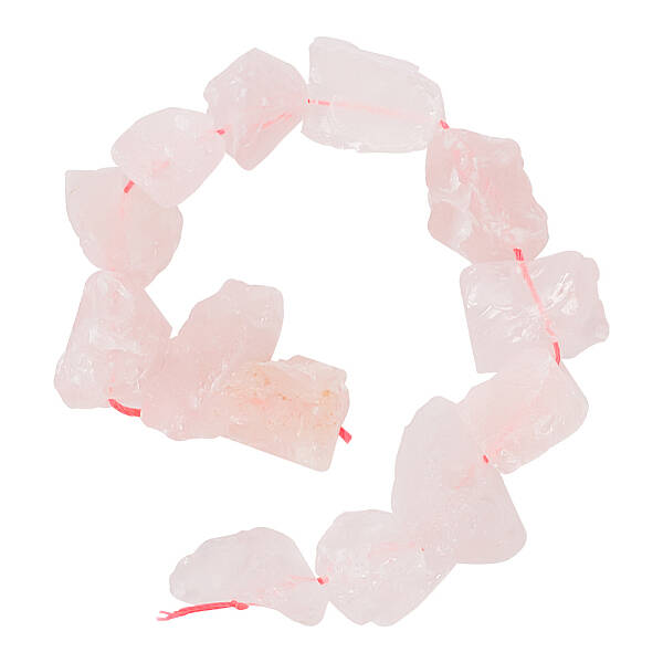 Rough Raw Natural Rose Quartz Beads Strands