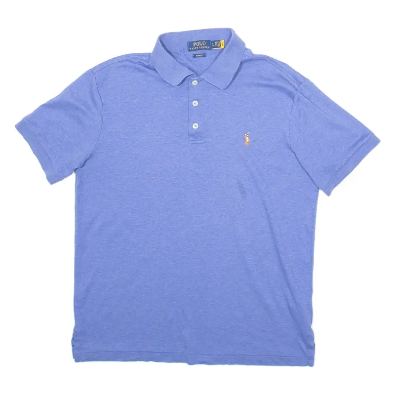 POLO RALPH LAUREN Mens Polo Shirt Blue L