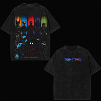 [COLLECTION] Teen Titans Dark Mode – Shadow Edition Acid Washed Graphic Shirt Vibe Urban Energy Hero Printed Design Oversiz...