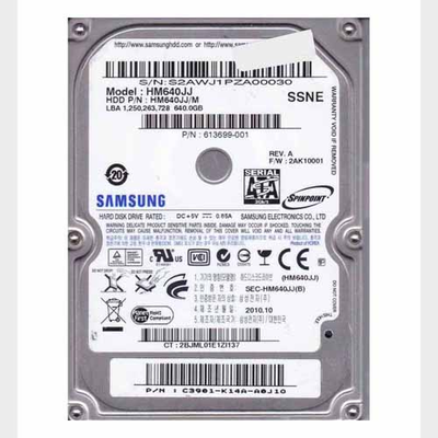 613699-001 HP 640GB 7200RPM SATA 3Gb/s 2.5-Inch Hard Drive
