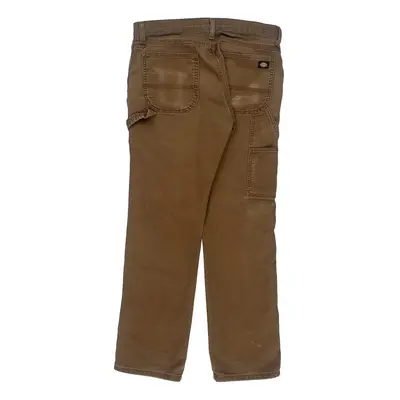 Dickies Carpenter Trousers - 34W 30L Brown Cotton | Size: 34″ waist