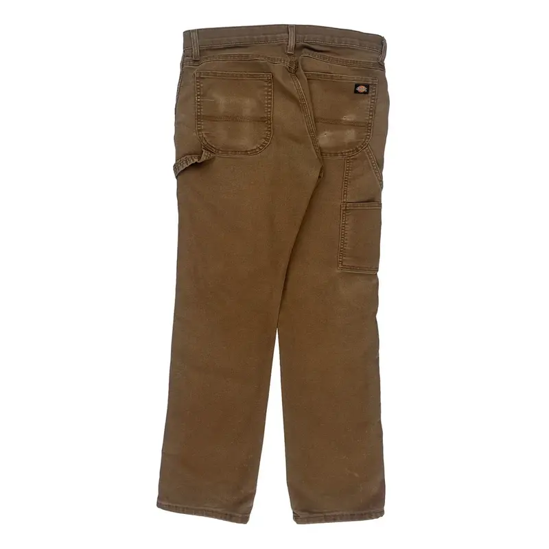 Dickies Carpenter Trousers - 34W 30L Brown Cotton | Size: 34″ waist