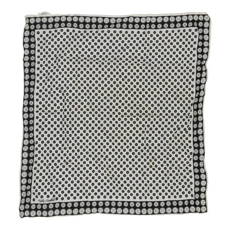 Fisba-Stoffels Polka Dot Scarf - No Size White Polyester