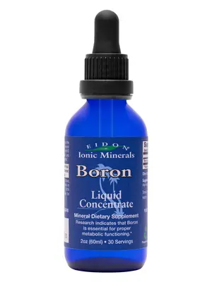 Eidon Ionic Minerals Liquid Boron 2oz Concentrate - Gluten Free GMO Free Dairy Free Dietary wellness Supplement Fitness Natur...
