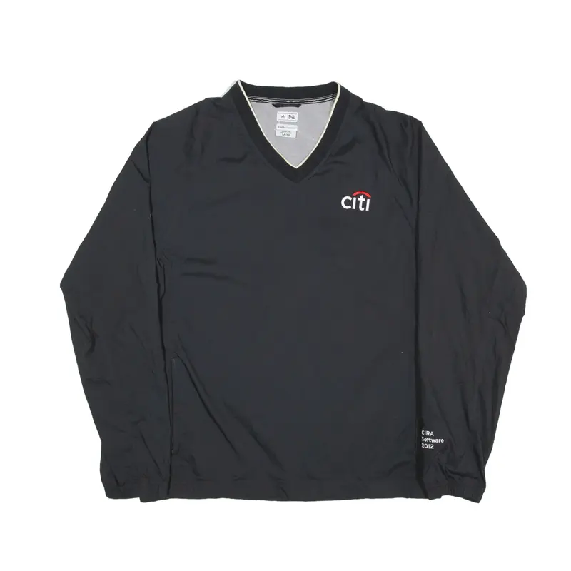 ADIDAS Citi Sweatshirt Black V-Neck Mens M