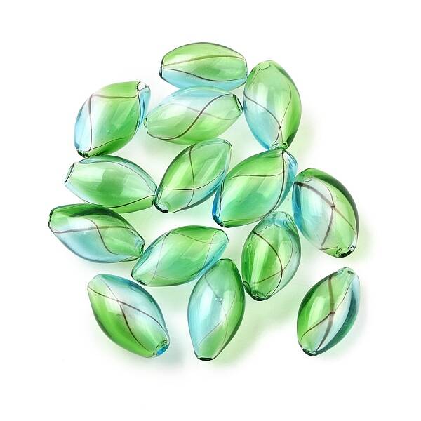 Transparent Handmade Blown Glass Globe Beads