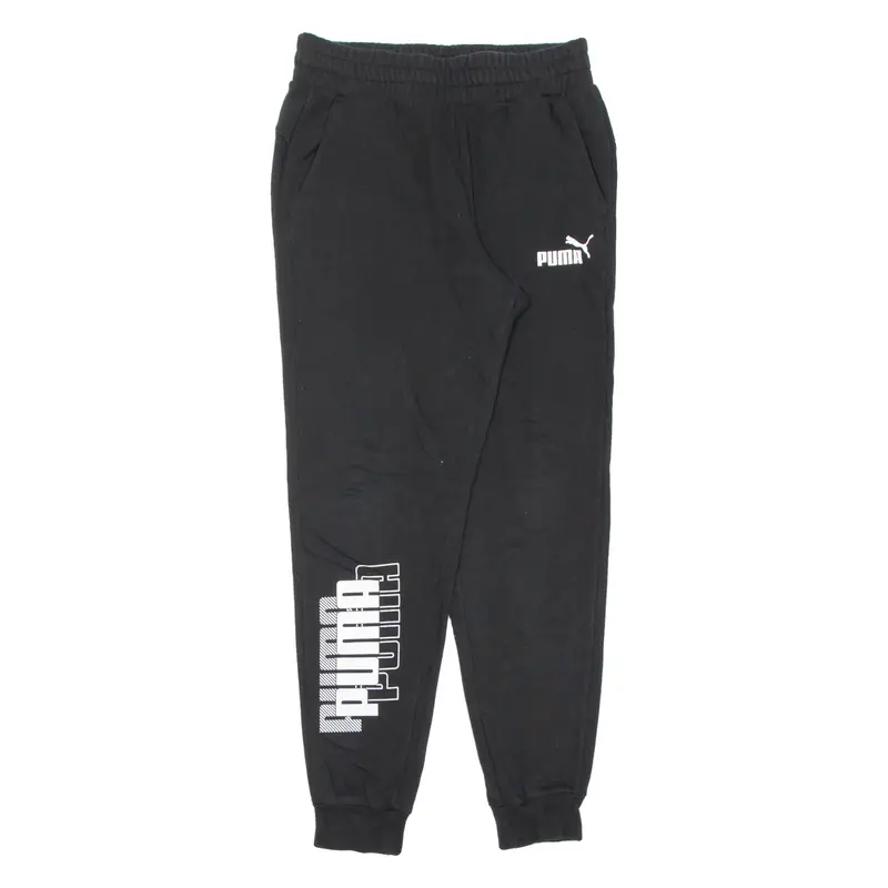 PUMA Mens Joggers Black Tapered M W28 L29