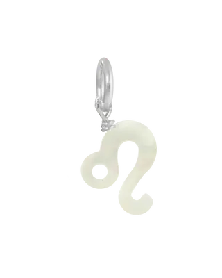 MOP Zodiac Charm | Metal Color: Silver | Sign: Leo