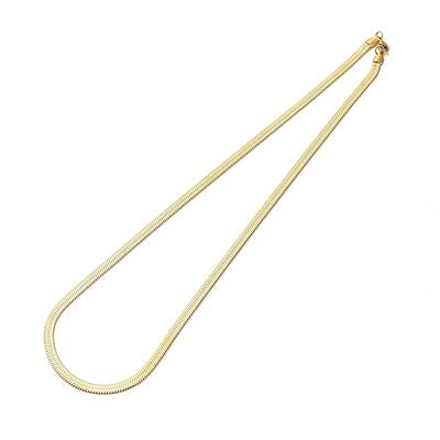 Ion Plating(IP) 304 Stainless Steel Herringbone Chain Necklace for Men Women
