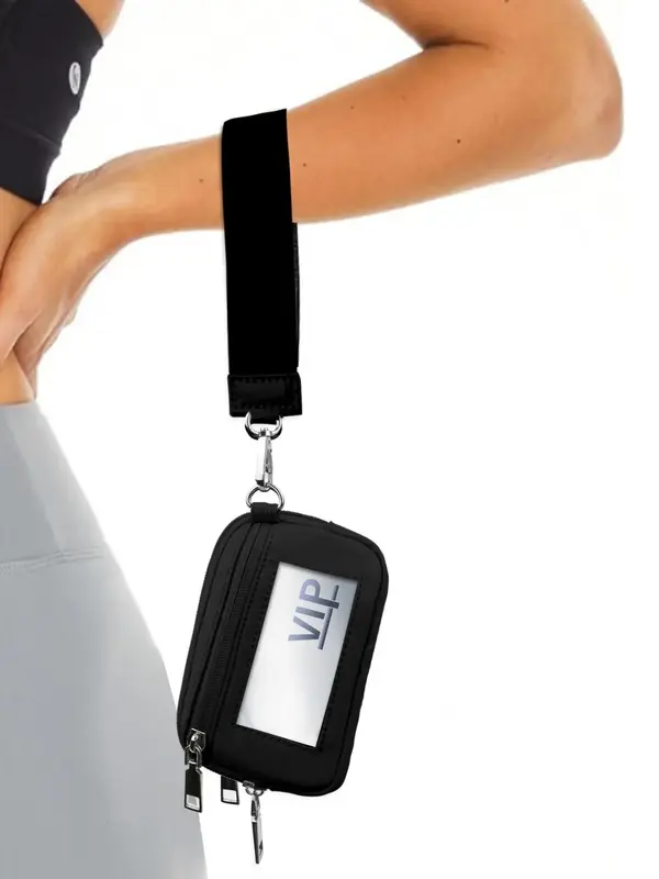 Women's Summer Casual Plain Zipper Wristlet, Simple Design Wristlet with Id Window, Fashionable Compact Wristlet for Daily Us...