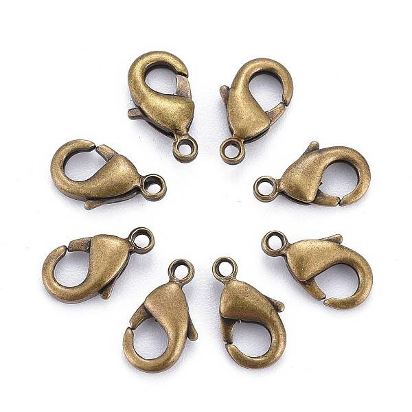 Brass Lobster Claw Clasps