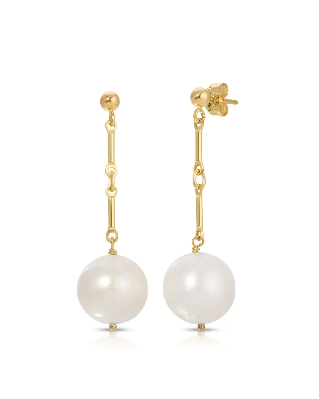 Oviedo Round Earrings | Metal Color: Gold