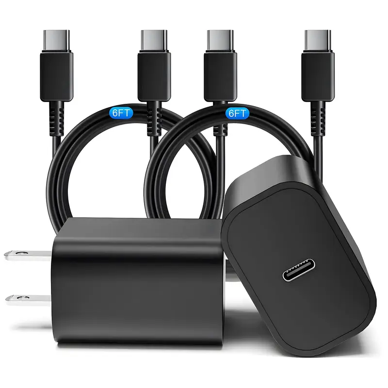 Keai 45W Super Fast Charger, USB C Power Adapter with 6.6FT Type-C Fast Charging Cable for Samsung Galaxy S25/S24/S23/Note 20...