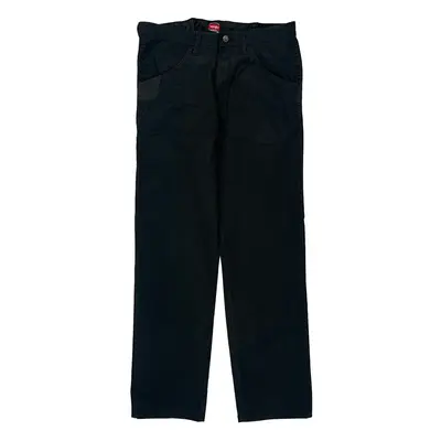 Wrangler Trousers - 34W 34L Black Cotton Blend