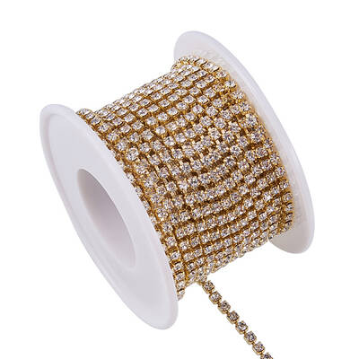 Brass Rhinestone Strass Chains