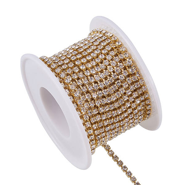 Brass Rhinestone Strass Chains