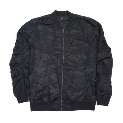 ELWOOD Jacket Black Nylon Bomber Mens L