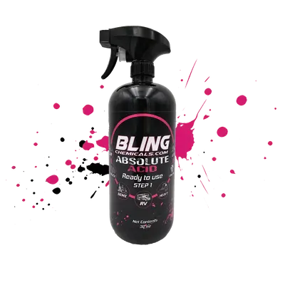 BLING Chemicals Absolute Acid 32 oz Liquid Rust Remover & Wheel Cleaner for Automotive - Powerful Degreaser for Hard Water St...