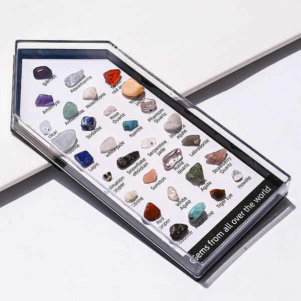 31 Styles Raw Rough Nuggets Mixed Natural Gemstone Collections