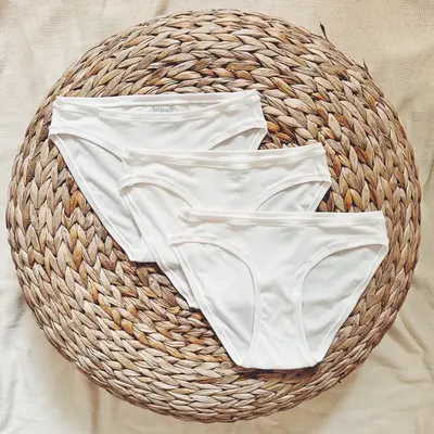 Womens' TENCEL™ Micro Modal The Weekender Bikini Briefs - 3 Pack | Size: Large | Color: White | Pack Size: 3-Pack