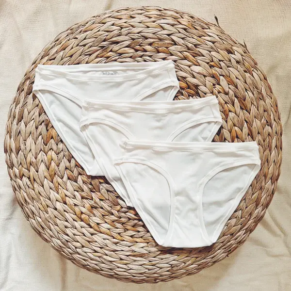 Womens' TENCEL™ Micro Modal The Weekender Bikini Briefs - 3 Pack | Size: Large | Color: White | Pack Size: 3-Pack