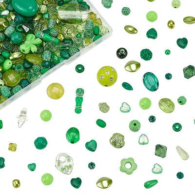 4 Bags Acrylic Beads